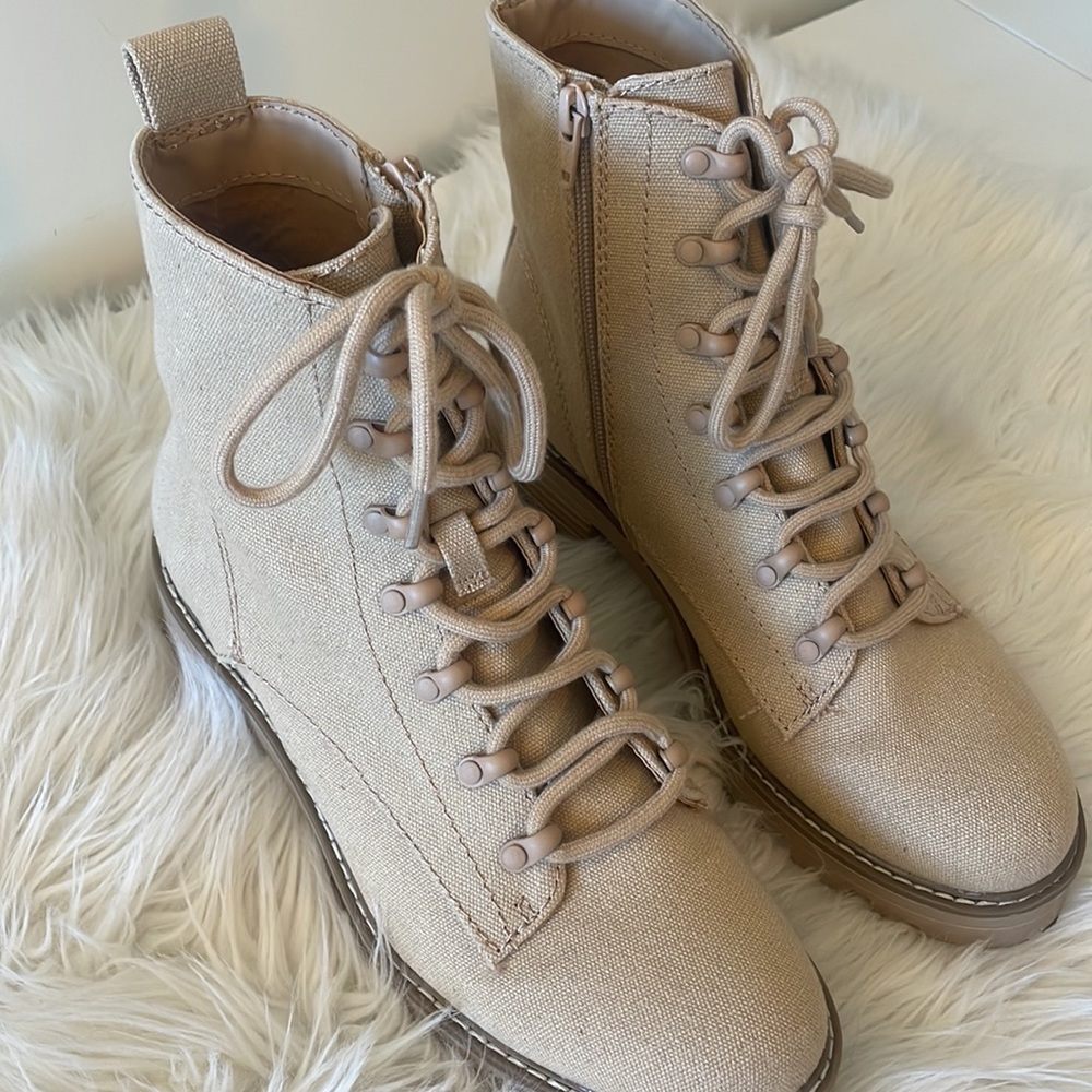 Like New Tan Combat Boots